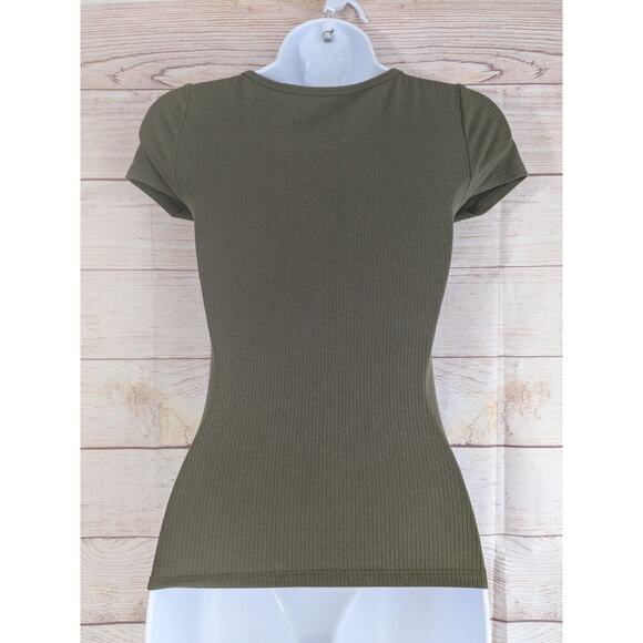 Aeropostale Seriously Soft Essential Tee Size XSmall-Army Green - Picture 2 of 7